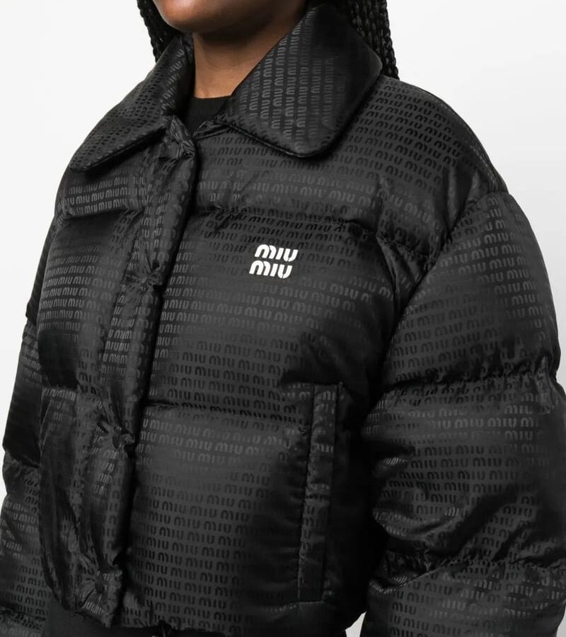 MIUMIU 미우미우 크롭 나일론 다운 재킷