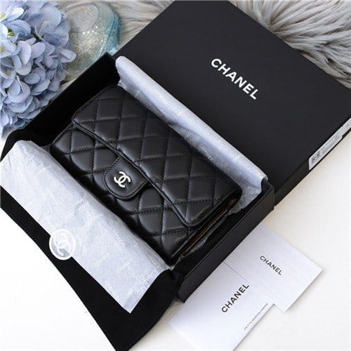 CHANEL 샤넬 램스킨 장지갑 AS90811 2020/신상