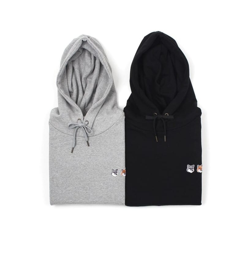 MAISON KITSUNE 메종키츠네 더블 헤드 후드 2COLOR
