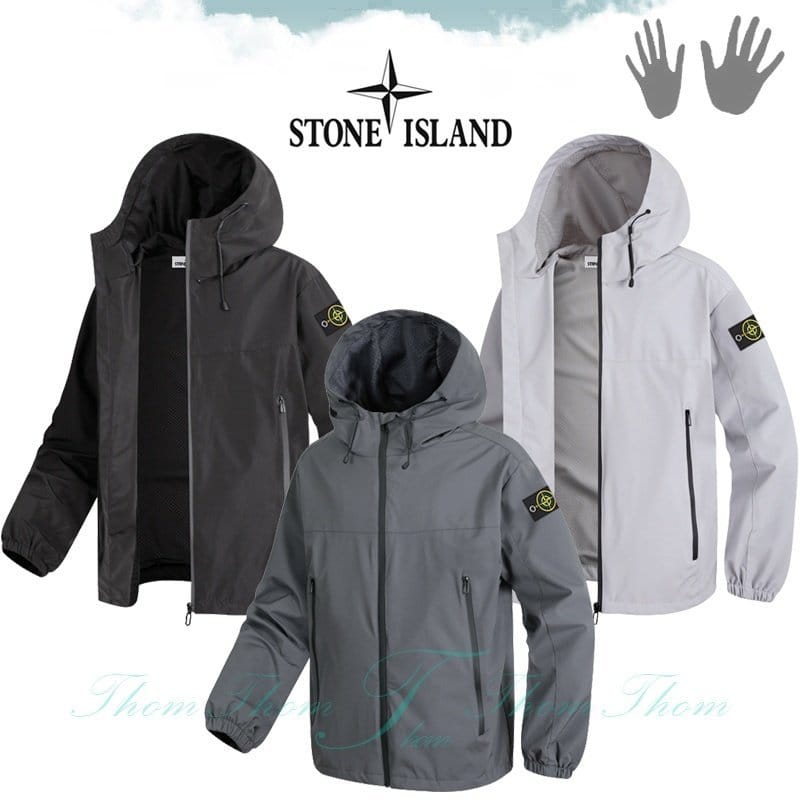 STONE ISLAND 스톤아일랜드 오버핏 히든 워터프루프 바람막이 3COLOR