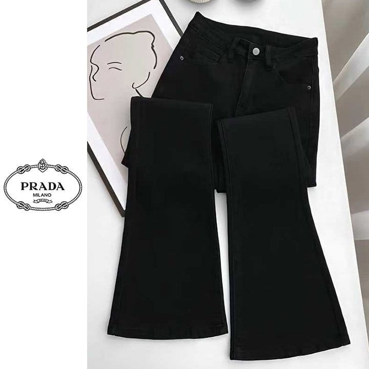 PRADA 프라다 기모 부츠컷 팬츠