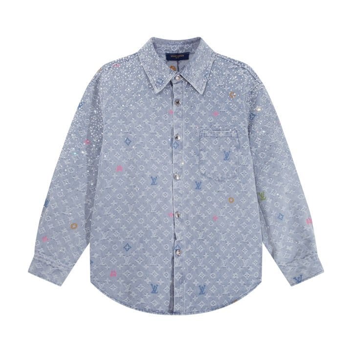 LOUIS VUITTON 루이비통 모노그램 데님 셔츠 자켓