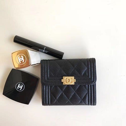 CHANEL 샤넬 LEBOY 지갑 캐비어 AS5040