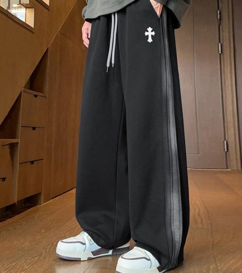 CHROME HEARTS 크롬하츠 워싱 기모 와이드 스웻 팬츠 2COLOR