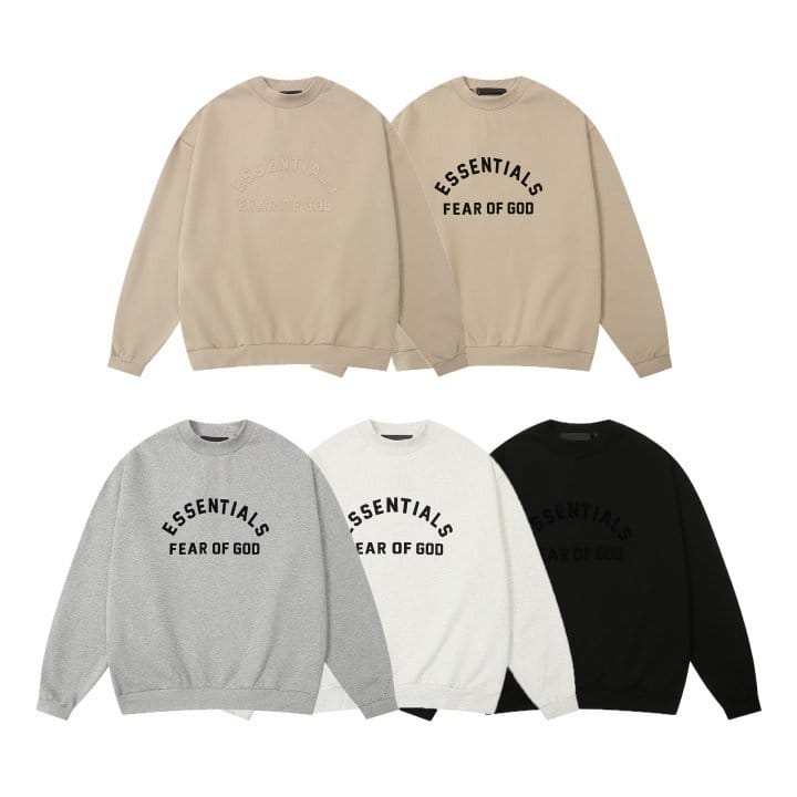 FEAR OF GOD 피어오브갓 에센셜 1816 프론트 로고 플리스 스웨트 셔츠