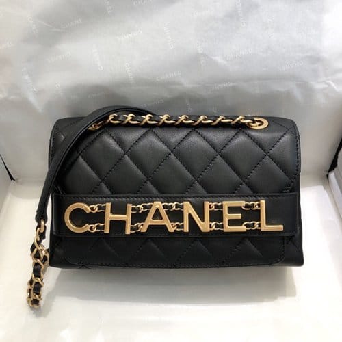 CHANEL 샤넬 레터링 플랩백 스몰 AS88817-3