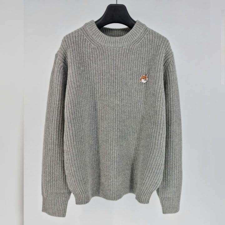 MAISON KITSUNE 메종키츠네 램스울 하찌 라운드 니트 5COLOR