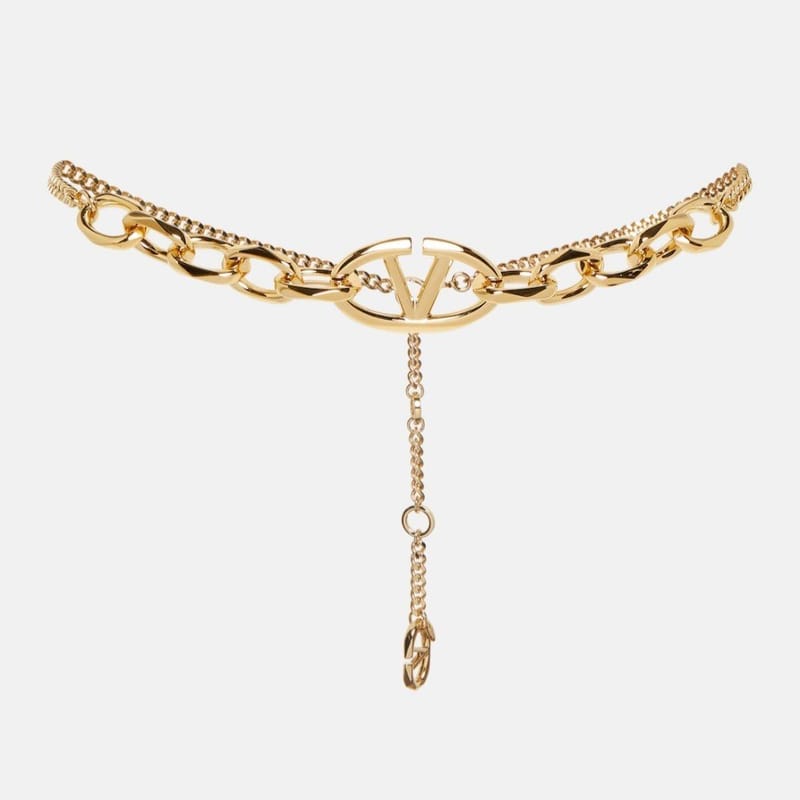 VALENTINO 발렌티노 브이로그 시그니처 체인 벨트 (30mm) 2COLOR
