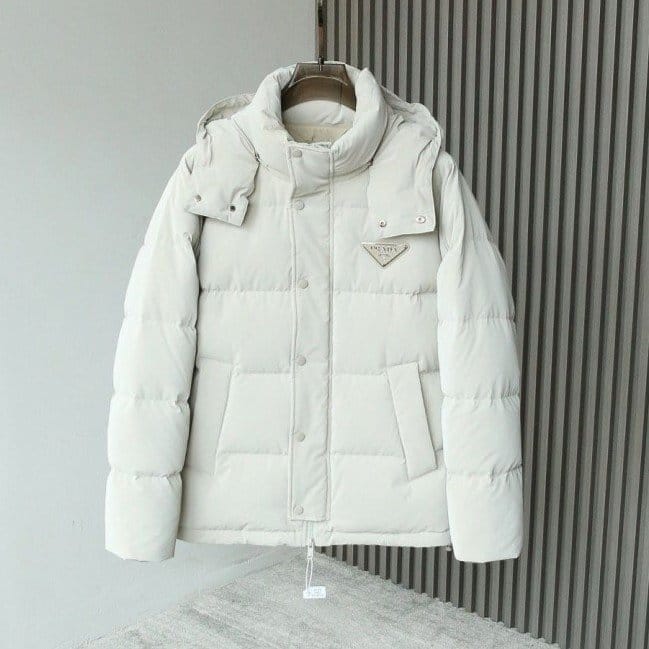 PRADA 프라다 메탈 플레이트 다운 패딩 2COLOR