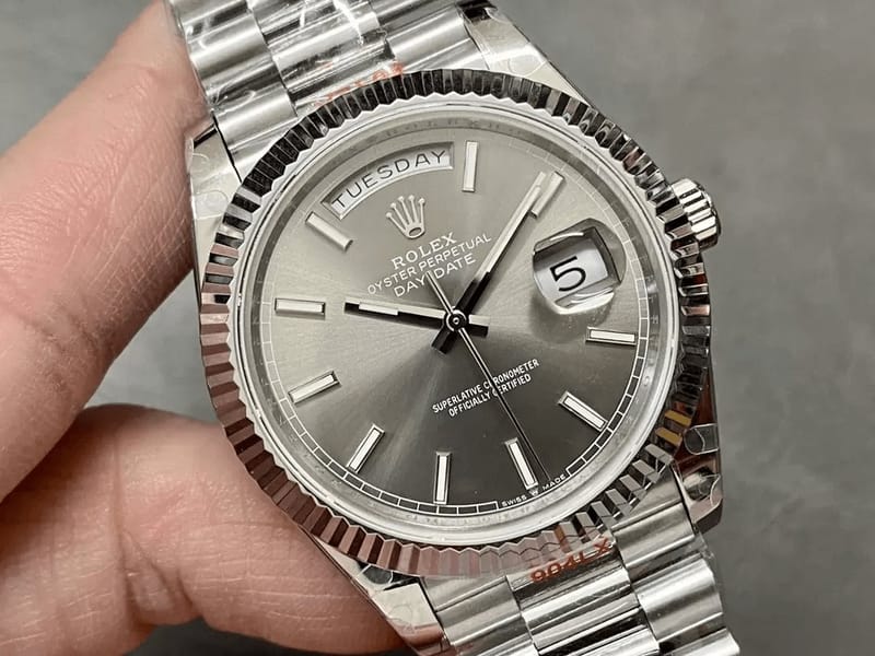 ROLEX 로렉스 데이데이트 그레이 다이얼 텅스텐 40mm V3 버전