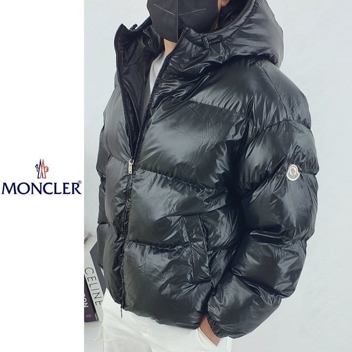 MONCLER 몽클레어 유광 후드 패딩 자켓