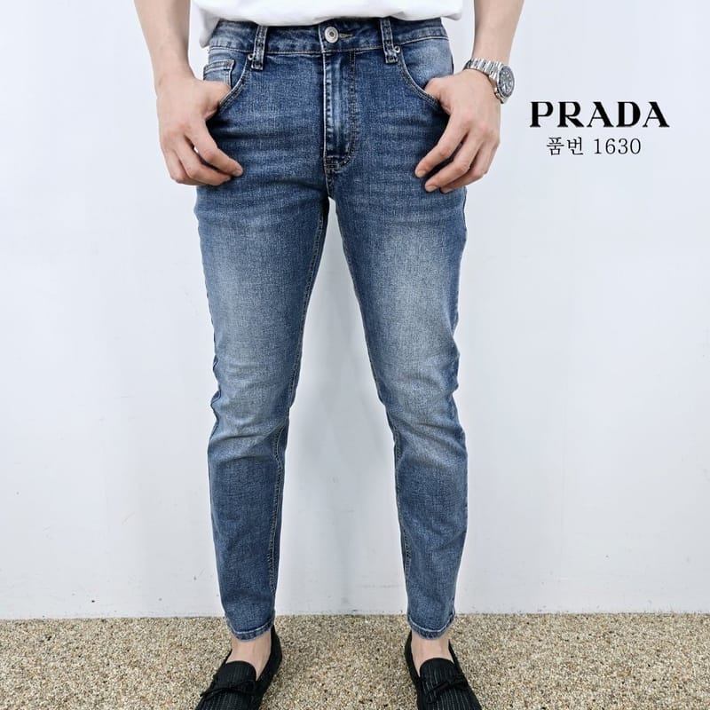 PRADA 프라다 슬림 일자 청바지