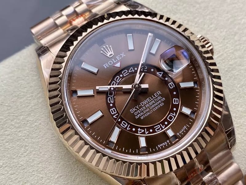 ROLEX 로렉스 스카이드웰러 초코 다이얼 로즈골드 금통 쥬빌레 42mm
