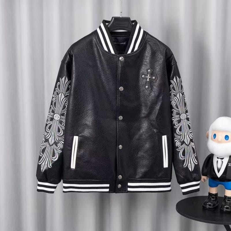 CHROME HEARTS 크롬하츠 바이크시티 화이트 바시티 자켓