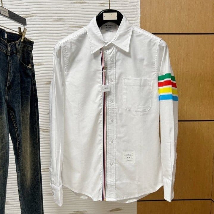 THOM BROWNE 톰브라운 멀티완장 집업 셔츠