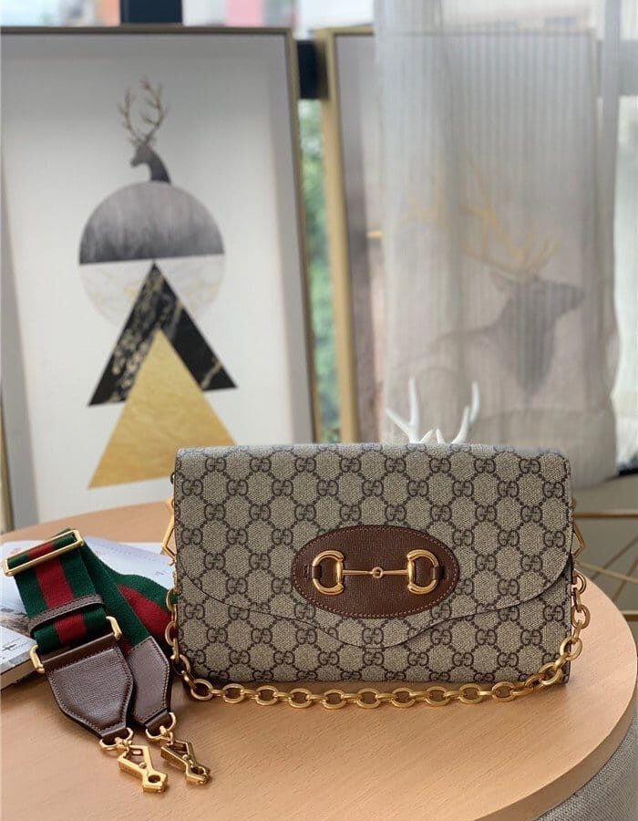 GUCCI 구찌 홀스빗 1955 스몰 핸드백 677286