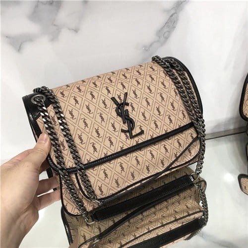 SAINT LAURENT 생로랑 AIKI 숄더백 28CM Y498894