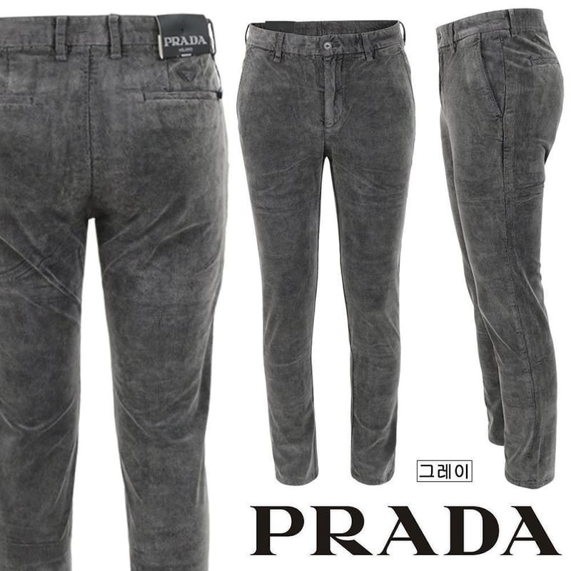 PRADA 프라다 클래식 미니 스틸 골덴 팬츠