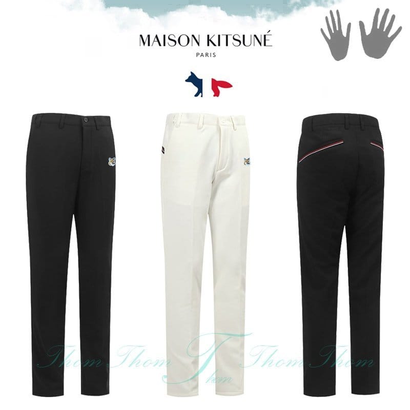 MAISON KITSUNE 메종키츠네 러츠 기모 밴딩 팬츠