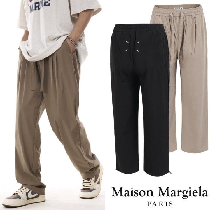 MAISON MARGIELA 메종마르지엘라 시그니처 스티치 우븐 팬츠