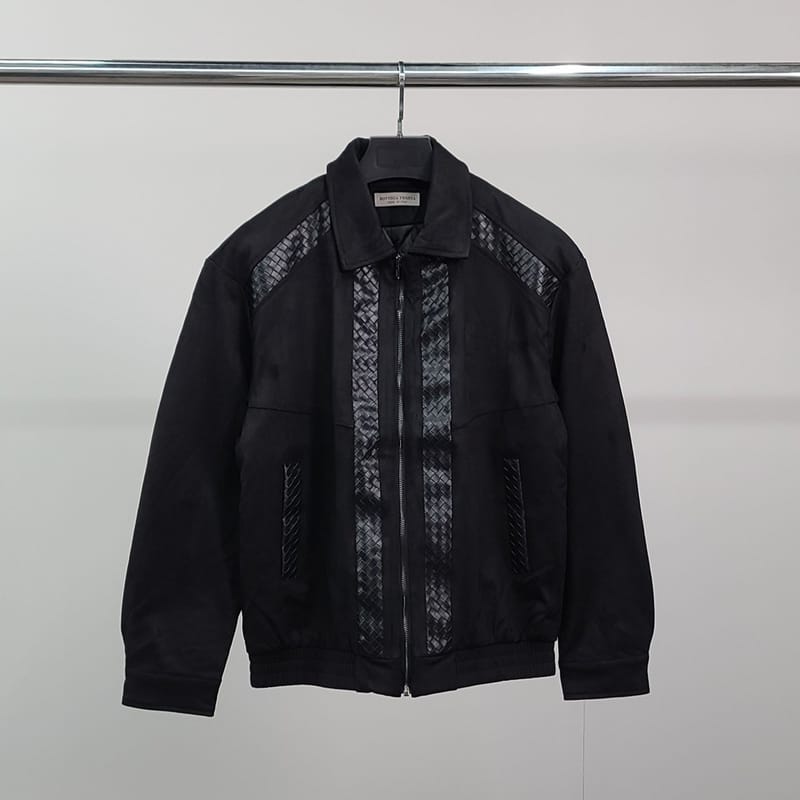 BOTTEGA VENETA 보테가베네타 레더패턴 스웨이드 자켓