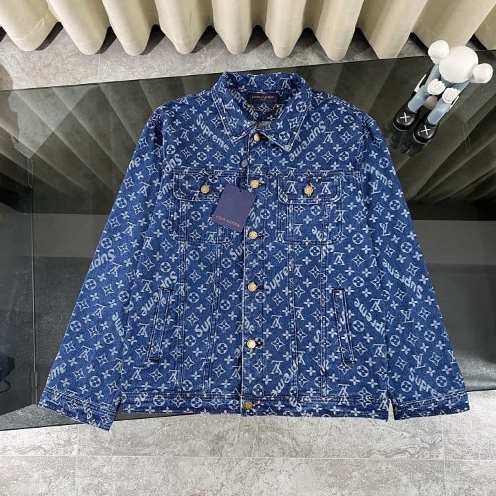 LOUIS VUITTON 루이비통 레더 믹스 트랙탑