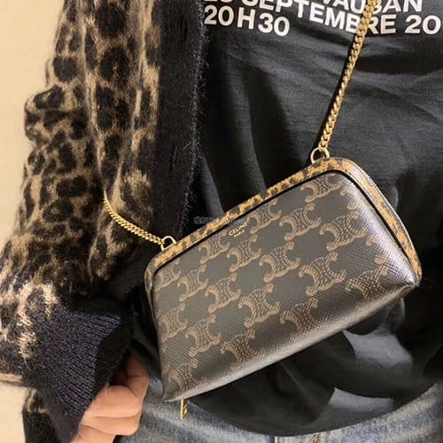 CELINE 셀린느 트리오페 체인 미니백 C100382