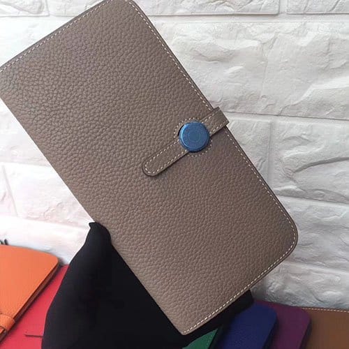 HERMES [프리미엄] 에르메스 도곤 장지갑 토고 그레이