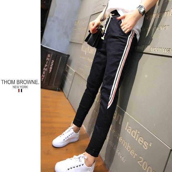 THOM BROWNE 톰브라운 삼선 밴딩 9부팬츠 2COLOR