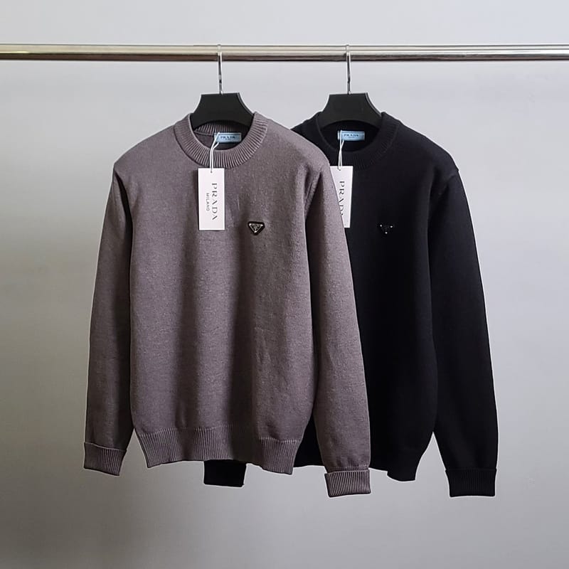 PRADA 프라다 로고와펜 울 니트