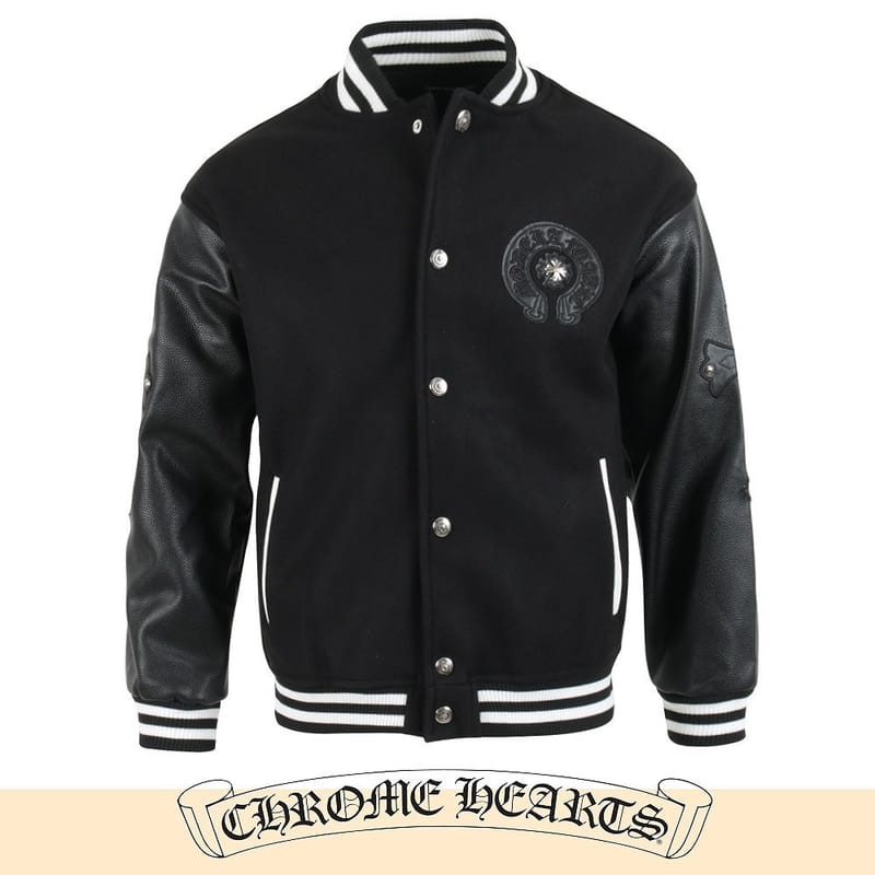 CHROME HEARTS 크롬하츠 말발굽 크로스 바시티 자켓