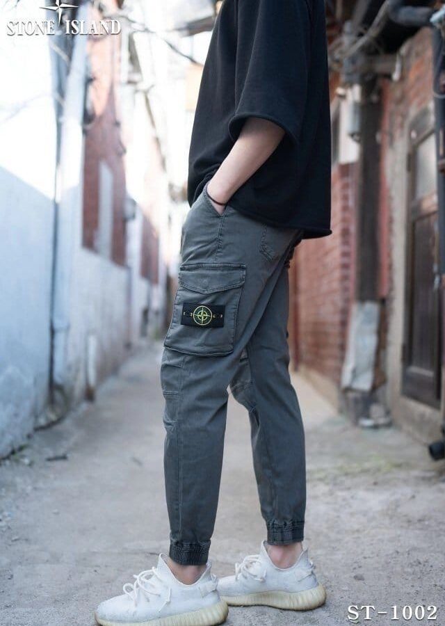 STONE ISLAND 스톤아일랜드 면 스판 빈티지 카고 조거 팬츠 3COLOR