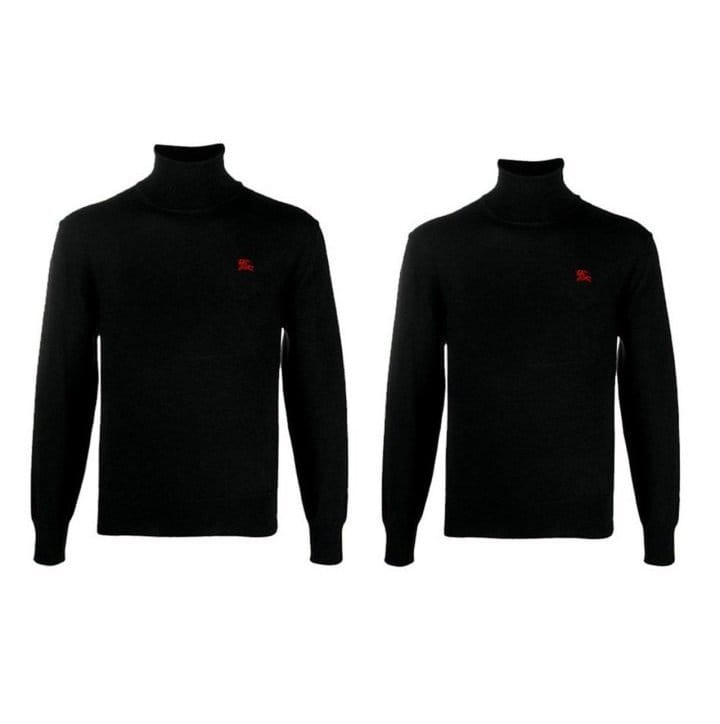 BURBERRY 버버리 런던 자수로고 터틀넥