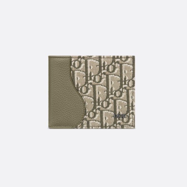 DIOR 디올 Saddle 2단 카드 오블리크 자카드 지갑 2ADBH