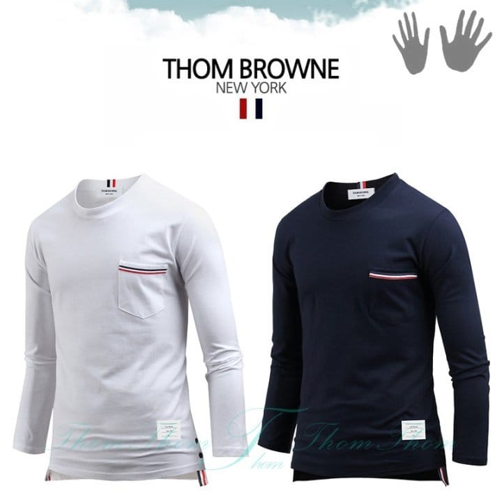 THOM BROWNE 톰브라운 포켓 라운드