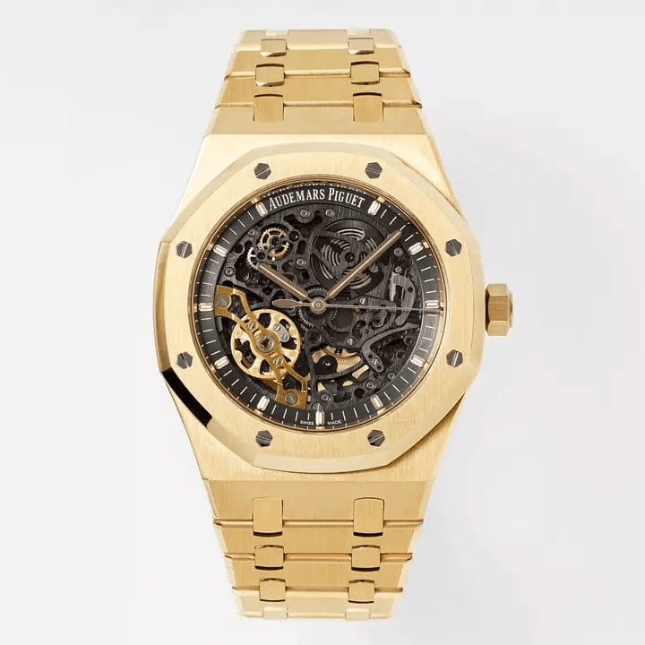 AUDEMARS PIGUET 오데마피게 로얄오크 스켈레톤 다이얼 로즈골드 금통 41mm 15407OR