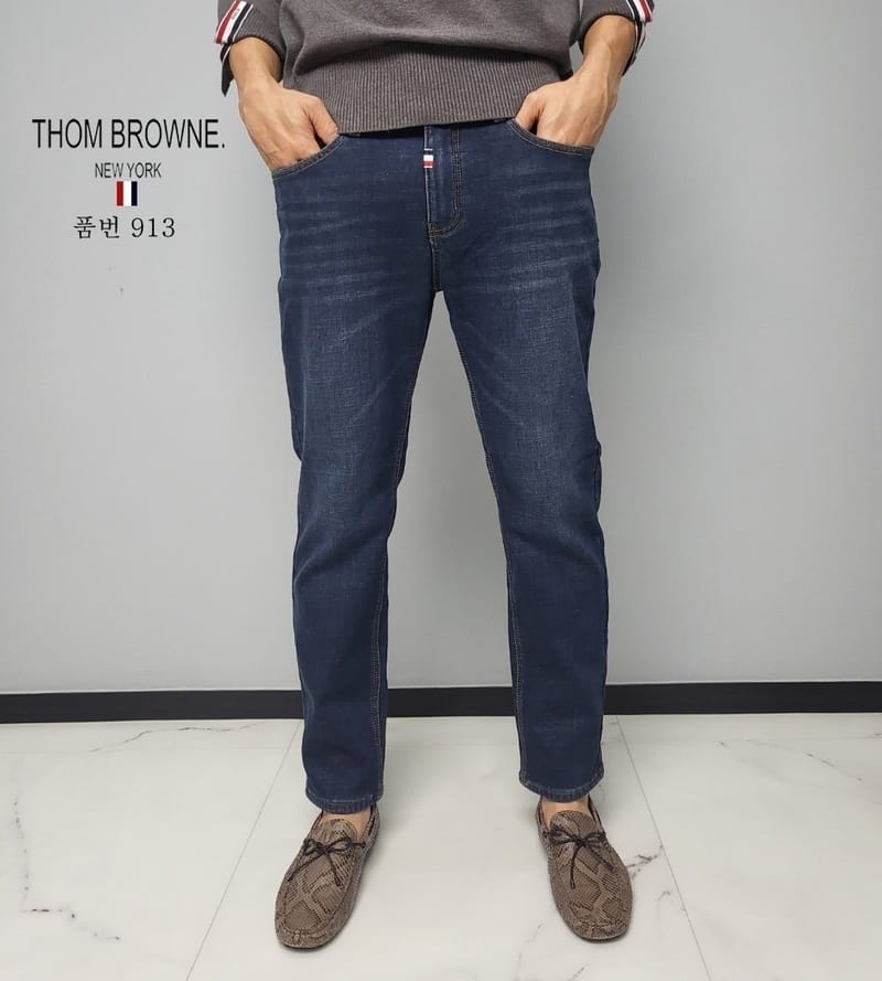 THOM BROWNE 톰브라운 융기모 청바지