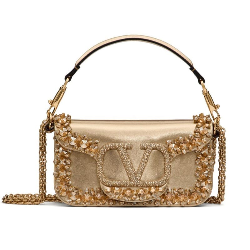 VALENTINO 발렌티노 Locò 크리스털 장식 숄더백