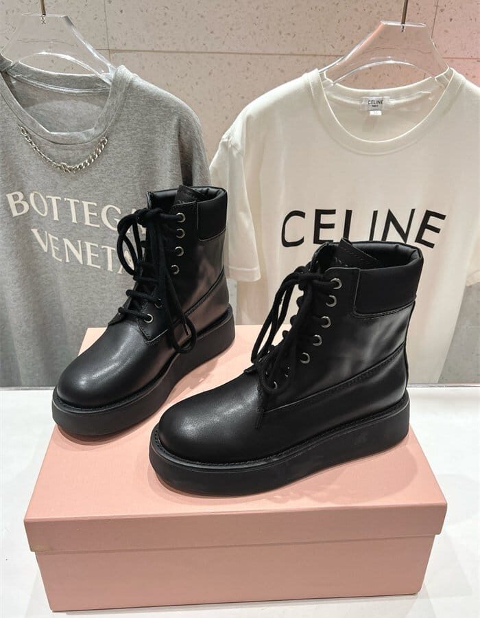 MIUMIU 미우미우 여성용 스노우 부츠 2024/신상 블랙,브라운 2color