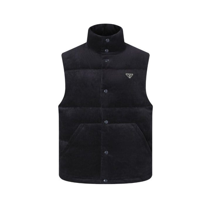 PRADA 프라다 코듀로이 다운 베스트