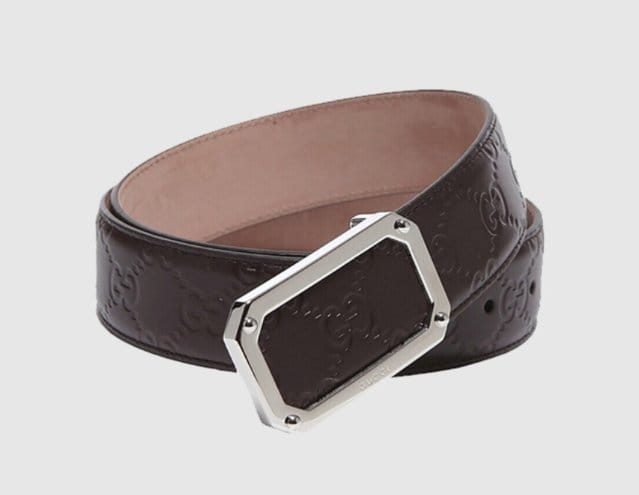 GUCCI 구찌 노화 암각 벨트