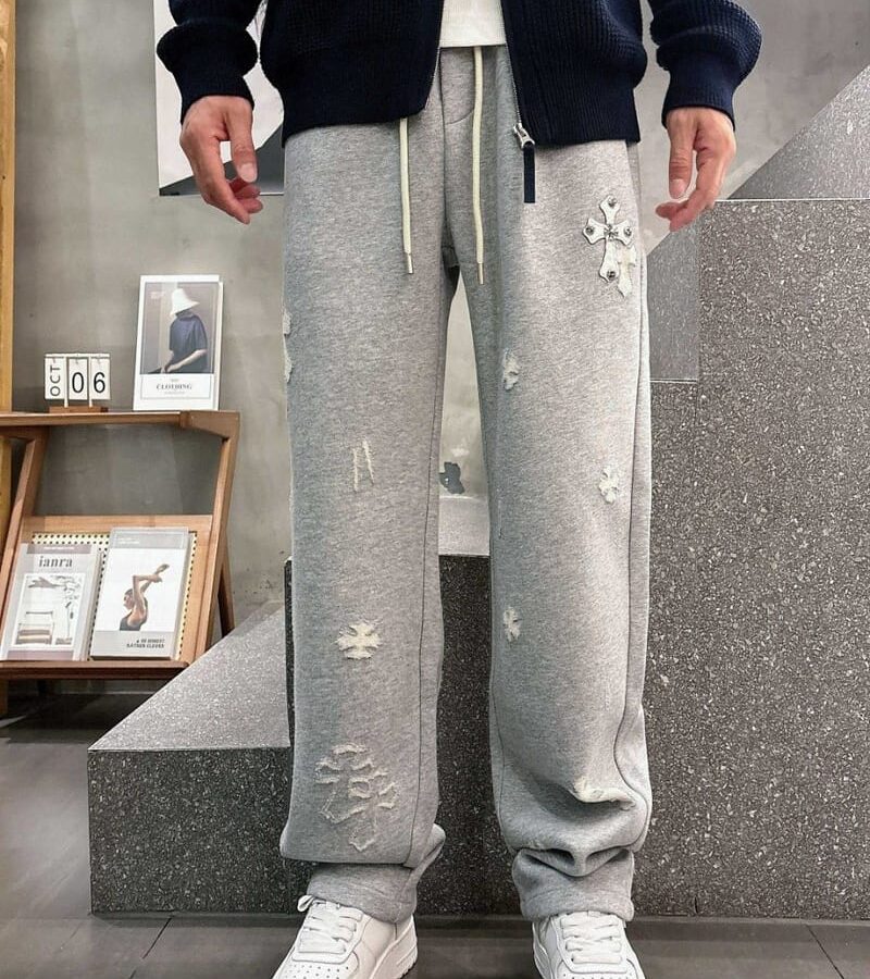 CHROME HEARTS 크롬하츠 크로스 로고 팬츠