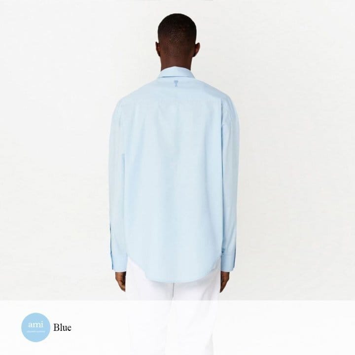 AMI 아미 드 꾀흐 포켓 셔츠