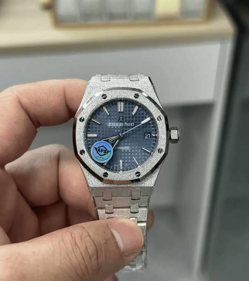 AUDEMARS PIGUET 오데마피게 프로스트 로얄오크 청판 다이얼 37mm 15454