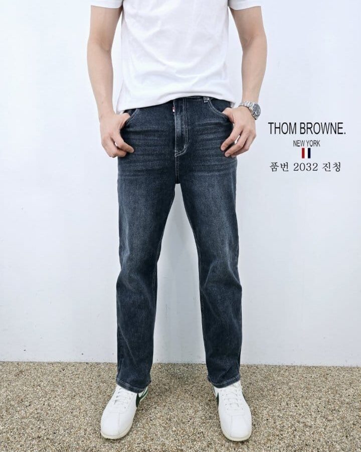 THOM BROWNE 톰브라운 아이스 일자 청바지 2COLOR