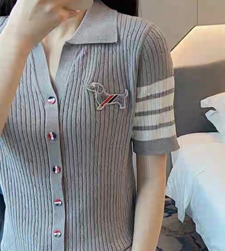 THOM BROWNE 톰브라운 헥터 칼라버튼 니트 셔츠 3COLOR