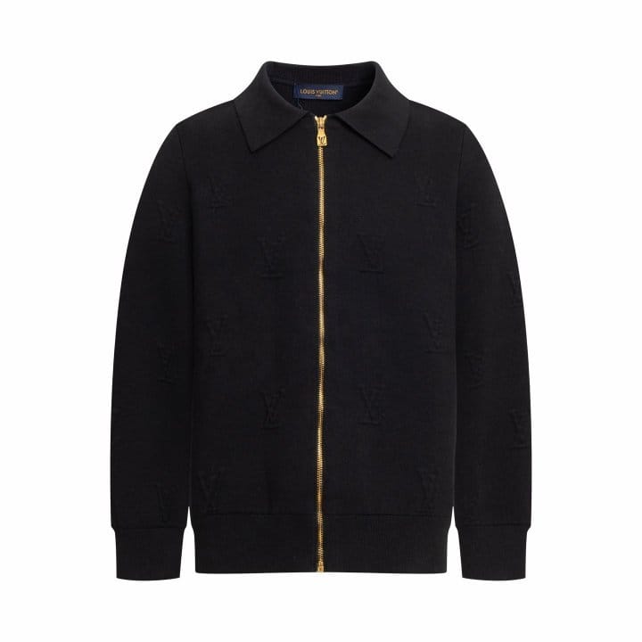 LOUIS VUITTON 루이비통 엠보스드 테크니컬 울 블루종