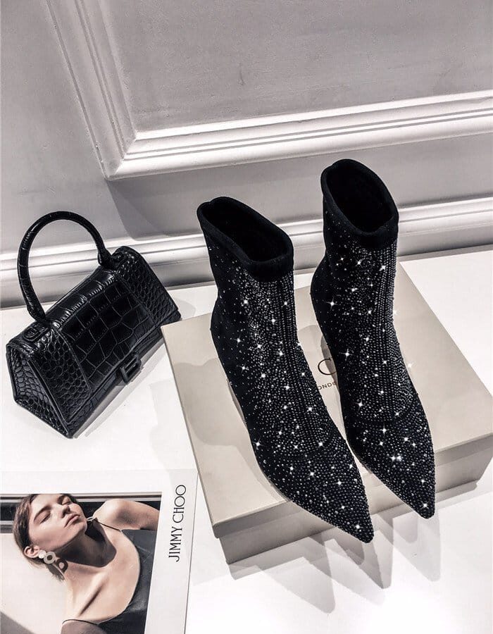 JIMMY CHOO 지미추 여성용 부츠힐 (힐높이7.5CM) J449911 신상