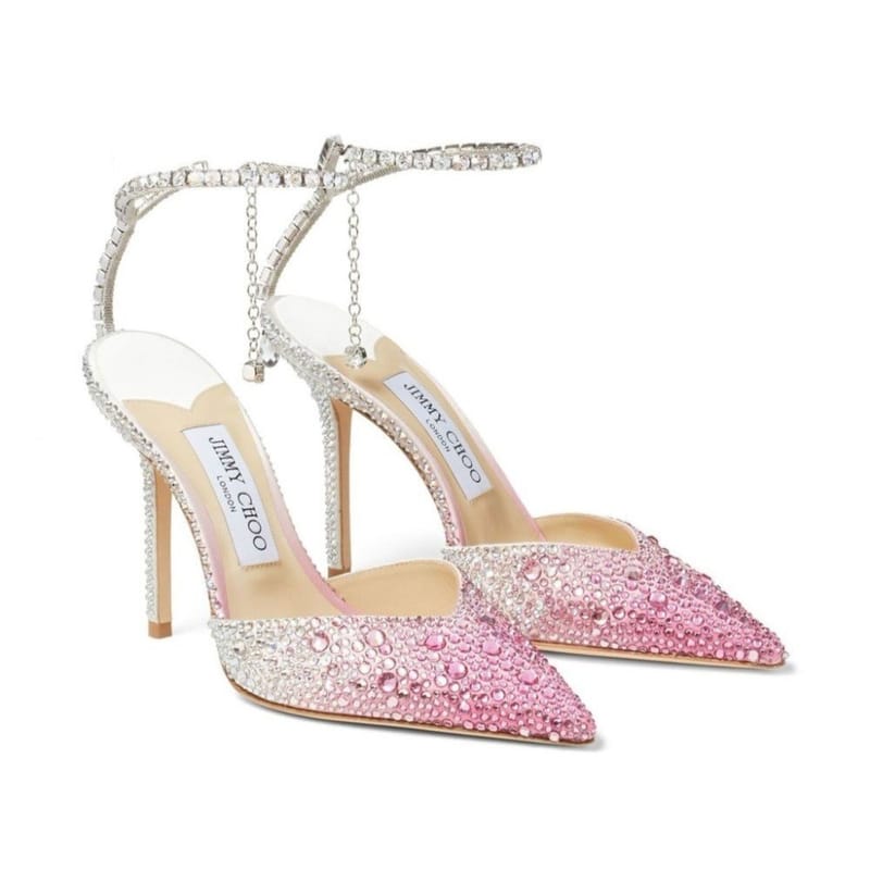 JIMMY CHOO 지미추 여성용 구두 Saeda 100 굽높이 10cm