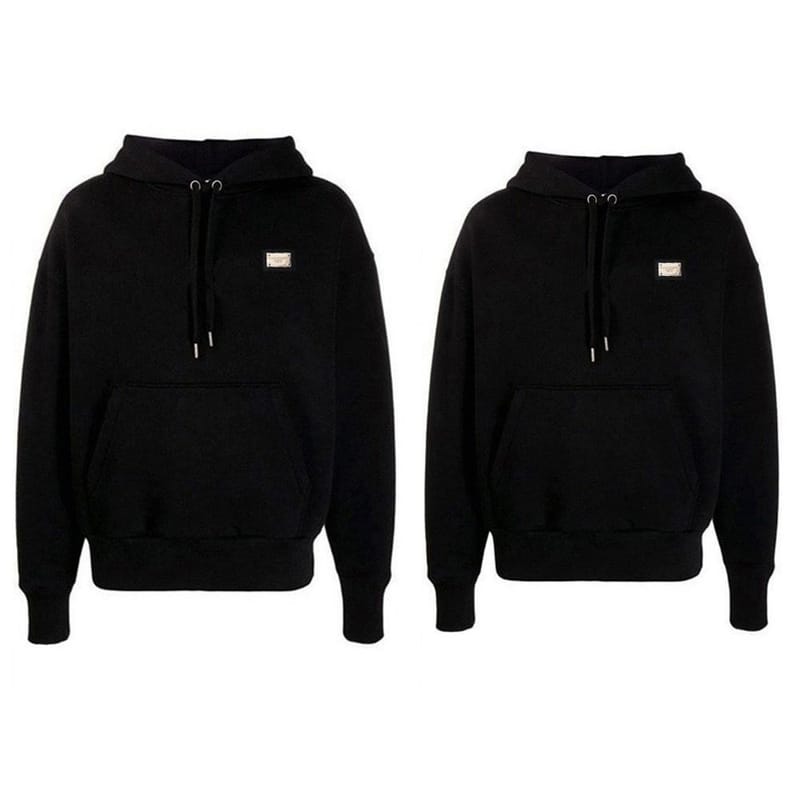 DOLCE&GABBANA 돌체앤가바나 밀라노 골드 플레이트 후드티